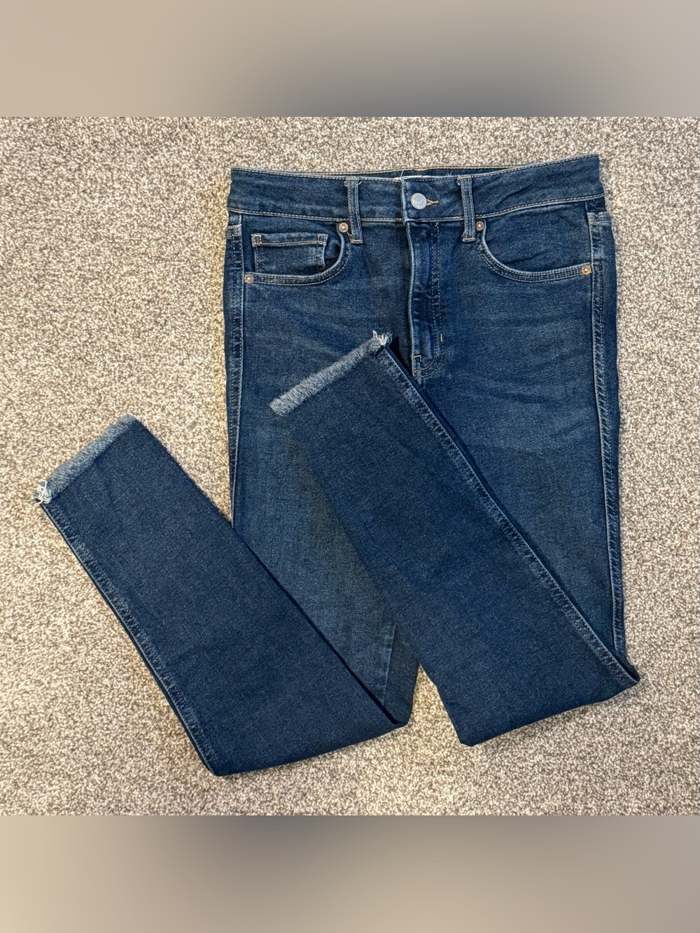 Free People Raw High Rise Jegging Jeans Size 29 Dark Wash